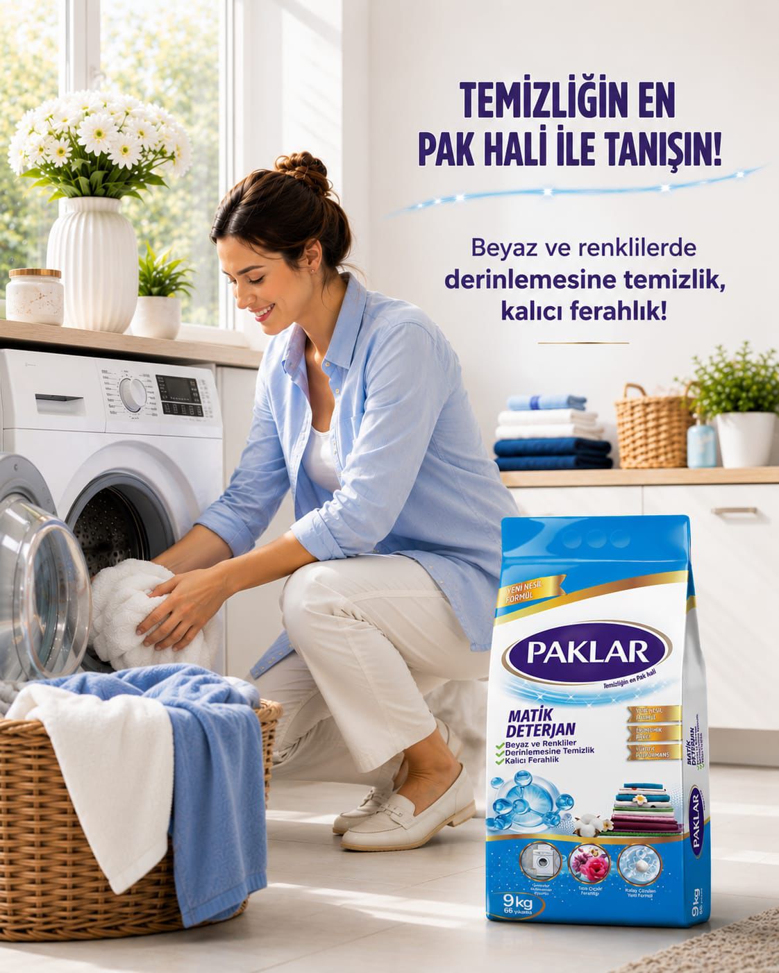 Paklar Matik Deterjan 9 Kg